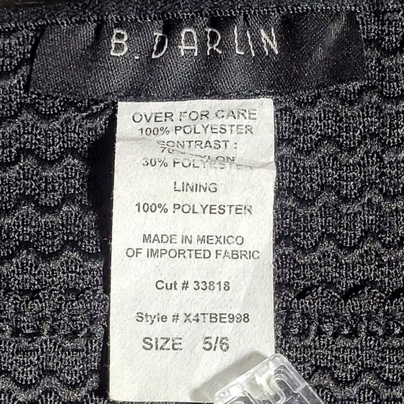 B. Darlin Fairycore Black Bandage Strapless Pink Flowy Maxi Dress (5/6) - Picture 9 of 13